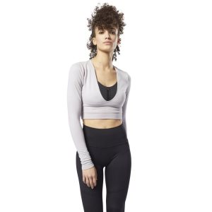 Bluza Damskie Reebok Nature X Long Sleeve Top Lawenda PL 35KSOAN